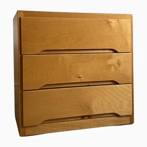 Mid-Century Swedish Chest of Drawers in Plywood, 1960s