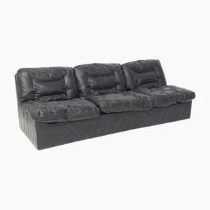 Leder Concordia Sofa für Zanotta, 1950er