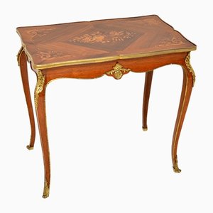 Antique French Inlaid Marquetry Writing Desk