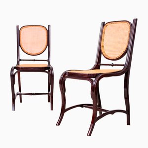 Sedie da pranzo Art Nouveau di Jacob & Josef Kohn, fine XIX secolo, set di 2