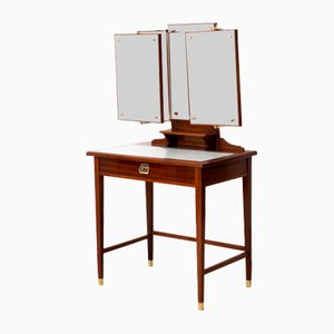 Art Nouveau Dressing Table with Large Mirror, 1890s