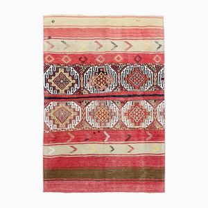 Tapis Kilim Vintage en Coton