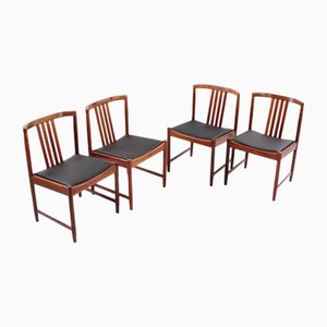 Dinner Chairs by Illum Wrapsø, Denmark, 1960s, Set of 4