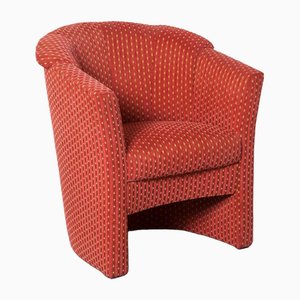 Red Office Tub Armchair, 1990s