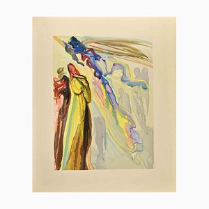 Xilografía de Salvador Dali, The Divine Comedy: Saint Francis, 1963