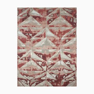 Modern Hand Knotted Abstract Rug