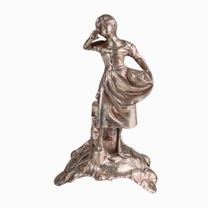 Figura francesa de plata de finales del siglo XIX