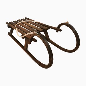 Large Bentwood Sleigh with and Metal Runners, Yugoslavia, 1970s