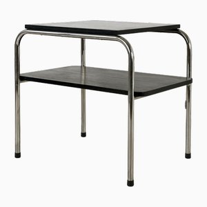 French Steel Tube Side Table, 1930s