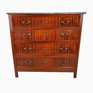 Antique Chest of Drawers with Marble Top, 1900s