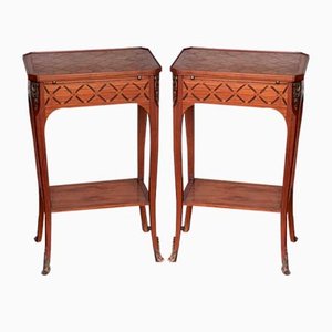 French Bedside Tables, 1900s, Set of 2