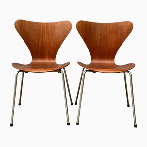 Teak 3107 Dining Chair by Arne Jacobsen for Fritz Hansen, 1966