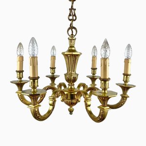 Gilt Bronze Chandelier, France, 1960s