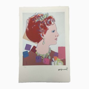Andy Warhol, Queen Margrethe II of Denmark, Screen Print, 1990s