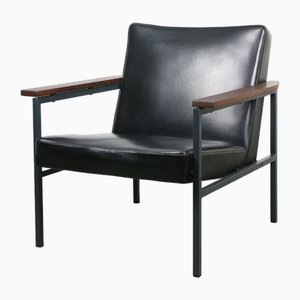 Vintage Bauhaus Lounge Chair in Black, 1970s