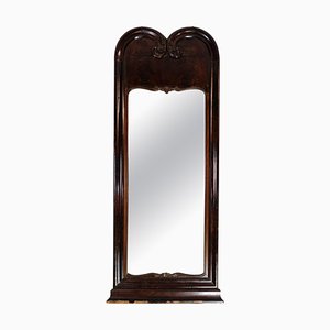 Carved Mahogany Mirror, Denmark, 1840s
