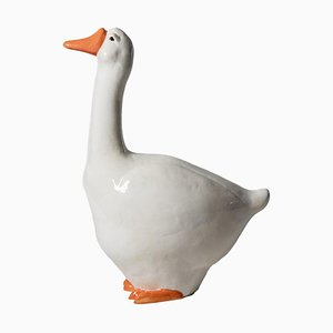 Glazed Sandstone Goose from Valérie Courtet
