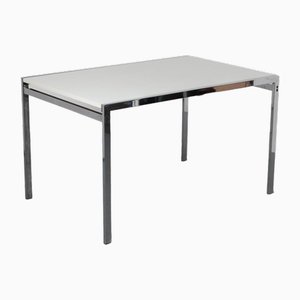 White Chrome TU30 Extendding Table attributed to Cees Braakman for Pastoe, 1960s