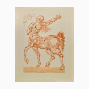 Salvador Dali, La Divina Comedia: El Centauro, Grabado en madera, 1963