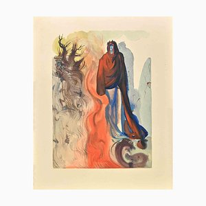 Salvador Dali, The Divine Comedy : Brunetto Latini, gravure sur bois, 1963