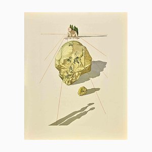 Salvador Dali, La Divina Comedia: Los traidores, Grabado en madera, 1963