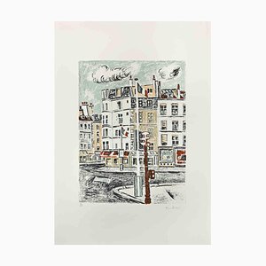 Orfeo Tamburi, View of Paris, 1970s, Etching