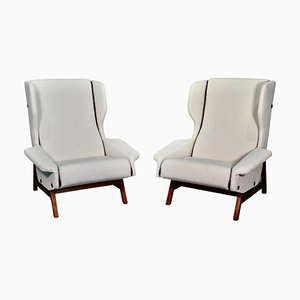 Model 877 Giulia Armchairs by Gianfranco Frattini for Cassina, 1957, Set of 2