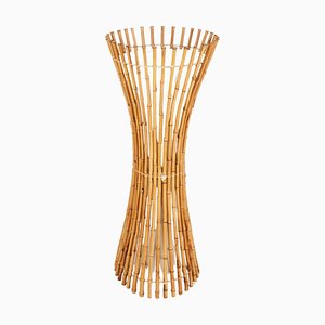 Italienische Vintage Bambus Stehlampe von Franco Albini, 1960er