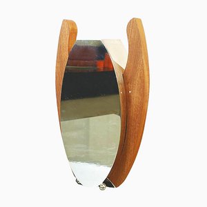 Vaso postmoderno in legno e specchio attribuito a Cleto Munari, Italia, inizio XXI secolo
