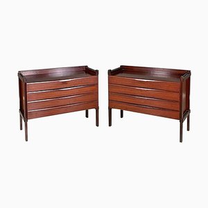 Mid-Century Modern Italian Bedroom Chests of Drawers, 1960s, Set of 2