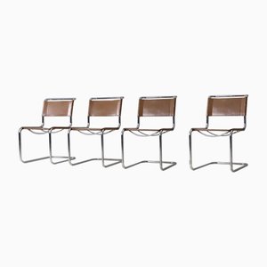 S33 Dining Chairs by Mart Stam for Thonet, 1983, Set of 4