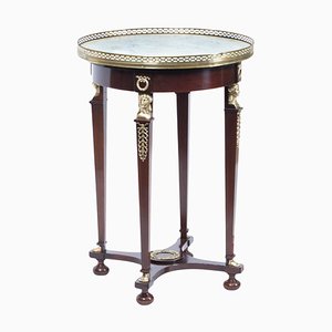 Antique 19th Century French Empire Marble & Ormolu Occasional Table