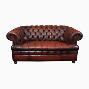 Chesterfield Leather Button Sofa