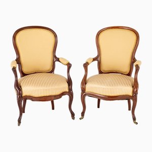 Victorian Armchairs, 1870s, Set of 2