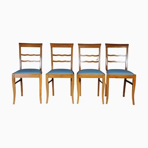 Chaises Biedermeier Vintage en Bouleau, Set de 4