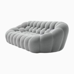Bubble Sofa mit grauem Stoffbezug von Sasha Lakic für Roche Bobois France