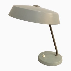 Lampe de Bureau Mid-Century en Métal Gris par VEB Narva Leuchtenbau, 1960s