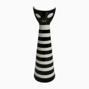 Figura de gato de Janos Torok para Zsolnay, 1960