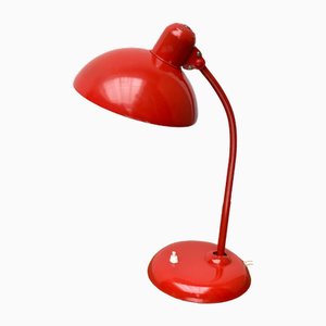 Lampe de Bureau 6556 Mid-Century Rouge par Christian Dell pour Kaiser Idell, Allemagne, 1960s