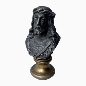 Napoleon III Bronze Stamp Christ Bust