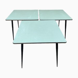 Tables de Bistrot en Formica, 1950s, Set de 3