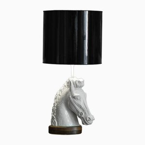Pferd Lampe aus Keramik, 1970er