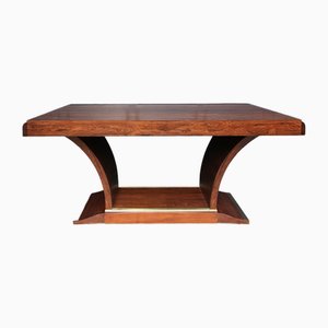 French Art Deco Dining Table in Rosewood, 1930s
