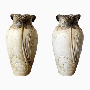 Art Deco Austrian Vases, 1920s, Set of 2