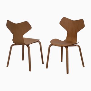 Grand Prix Chairs by Arne Jacobsen for Fritz Hansen, Set of 2