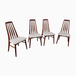 Eva Chairs in Teak from Koefoeds Hornslet, 1960s, Set of 4
