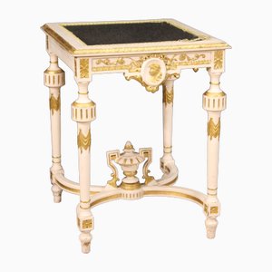 Small Louis XVI Lacquered Side Table, 1940s