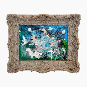 Felix Bachmann, Abstract Composition, Acrylic & Mixed Media on Board, 2022, Framed