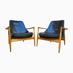 Fauteuils par Ib Kofod-Larsen, 1950s, Set de 2