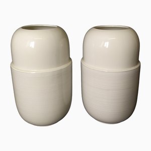 Jarrones de cerámica de Cleto Munari, años 90. Juego de 2